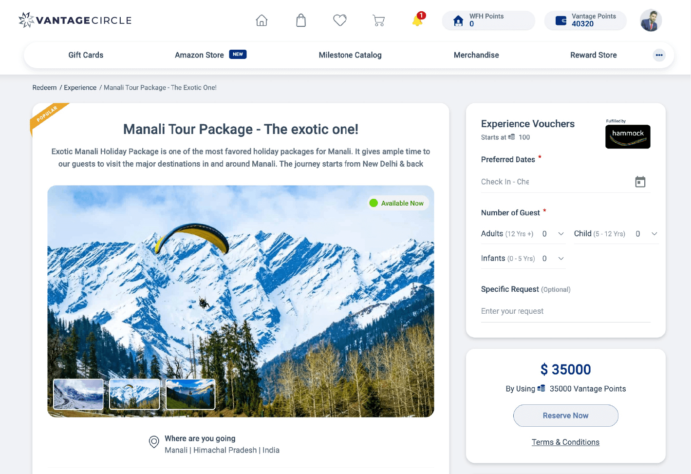 Exclusive Experience Package by Vantage Circle